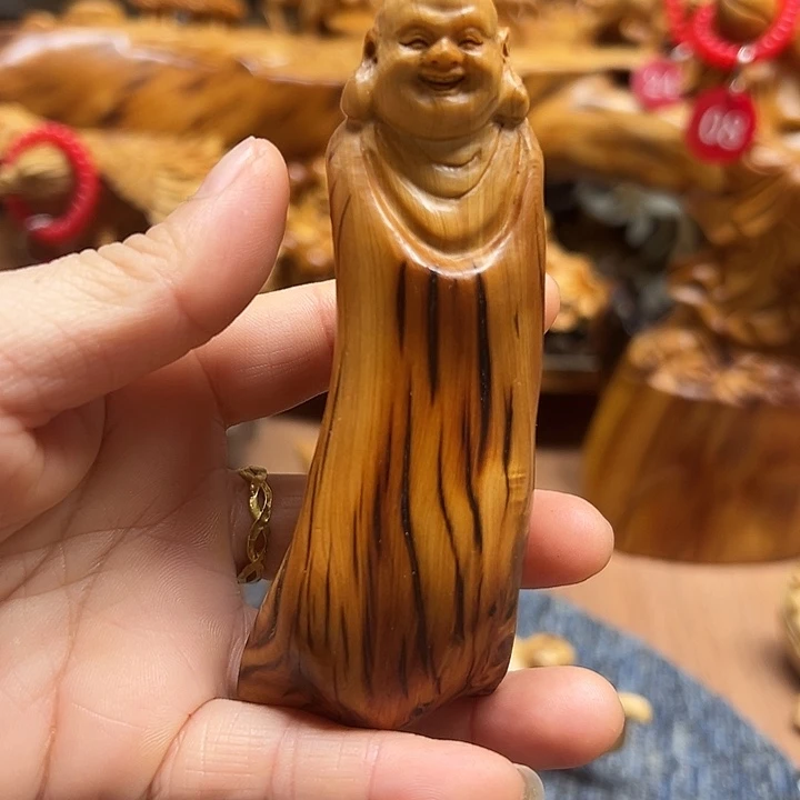 柏木太行崖柏手把摆件