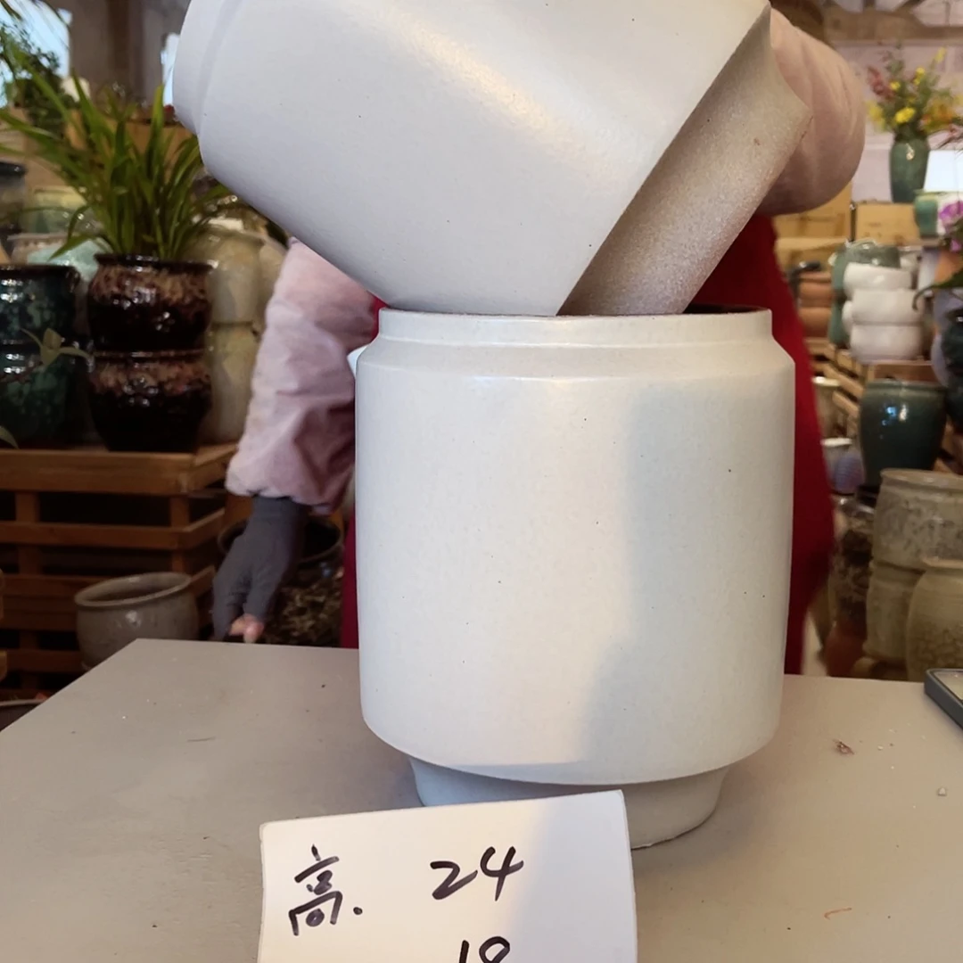 紫砂花盆高度24口径18
