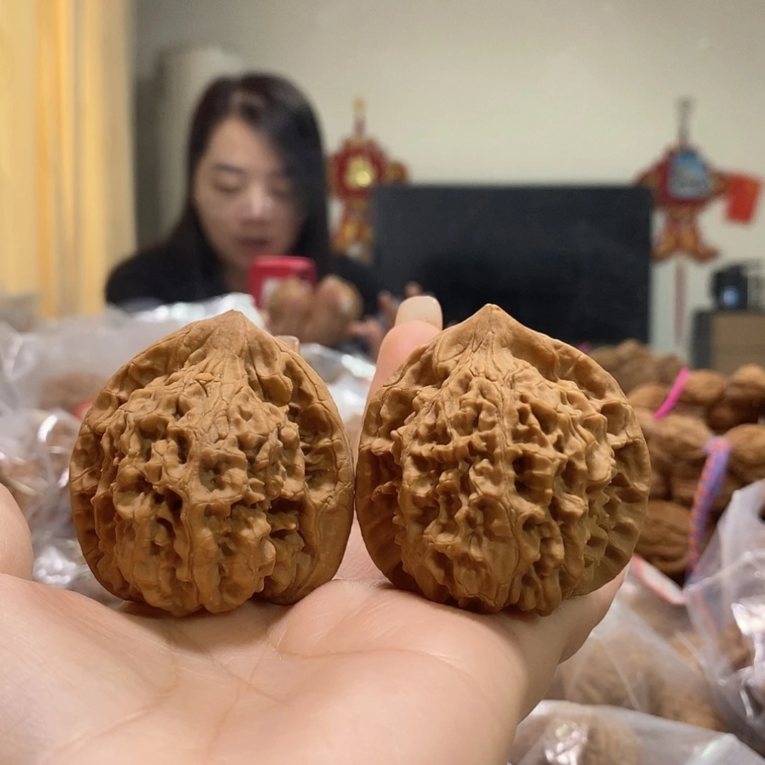 把件文玩核桃46官帽尖有伤