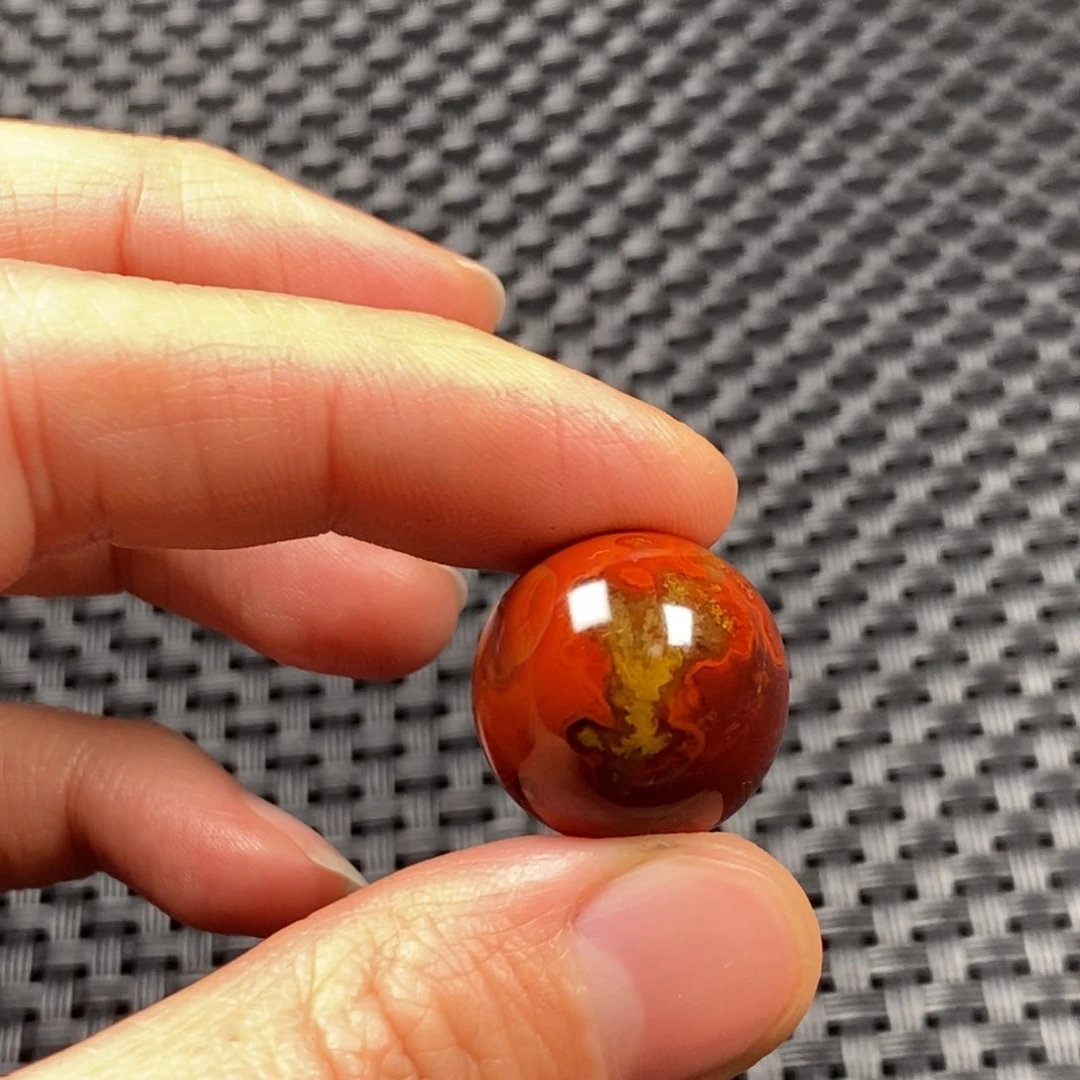 玛瑙/玉髓圆珠未镶嵌天**客战国红圆珠