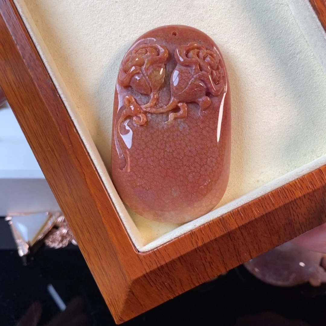 硅化珊瑚（珊瑚玉）未镶嵌颈饰2500