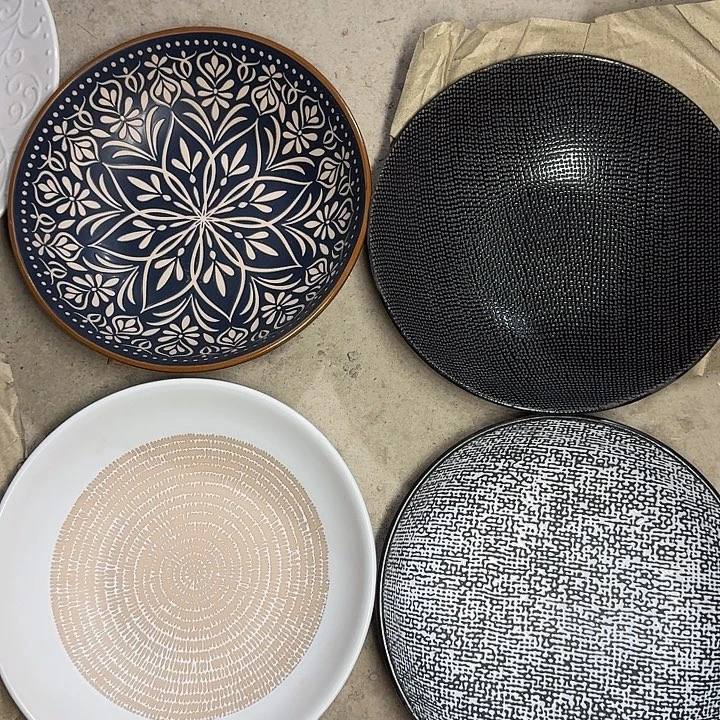 直播特惠八寸深盘四只装微瑕