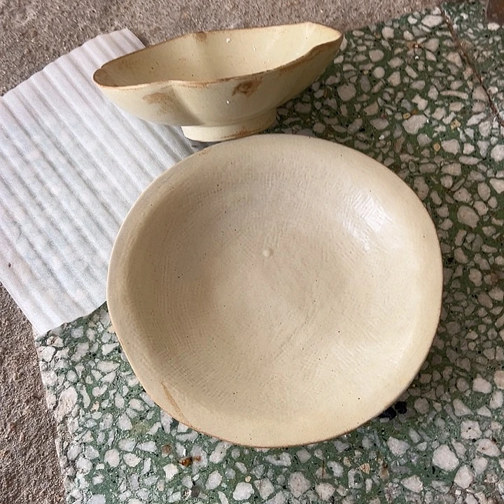 瓷片默认瑕疵商品高脚➕倒扣