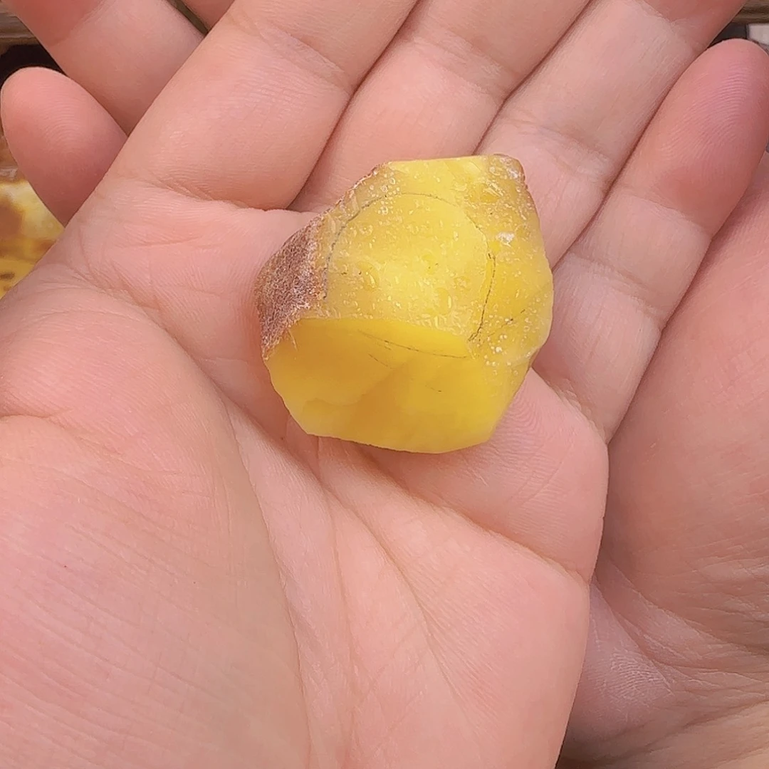 大***n定制蜜蜡焦皮定制18戒圈