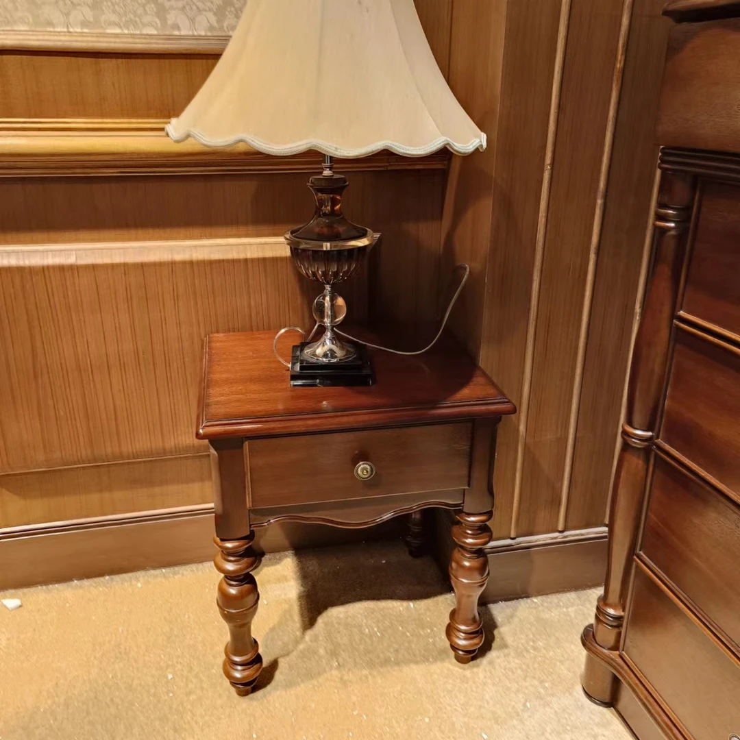 床头柜520*410*580mm         卧房家用美式简约桃花芯