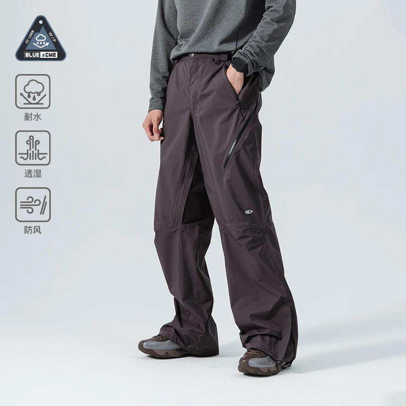 NothommeBLUE蓝岐探寻者二代压胶硬壳冲锋裤轻量透湿防泼水长裤男