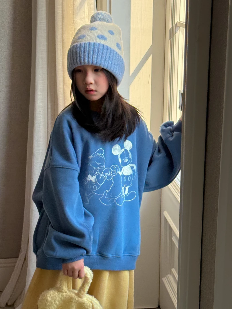 氨基酸原液螯合钙绿植花卉园艺过冬抗逆韩版卡通印花上衣卫衣