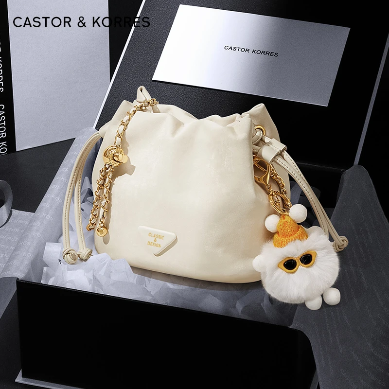 【CastorKorres官方正品】包包女款新款斜挎包高级感百搭水桶包女友