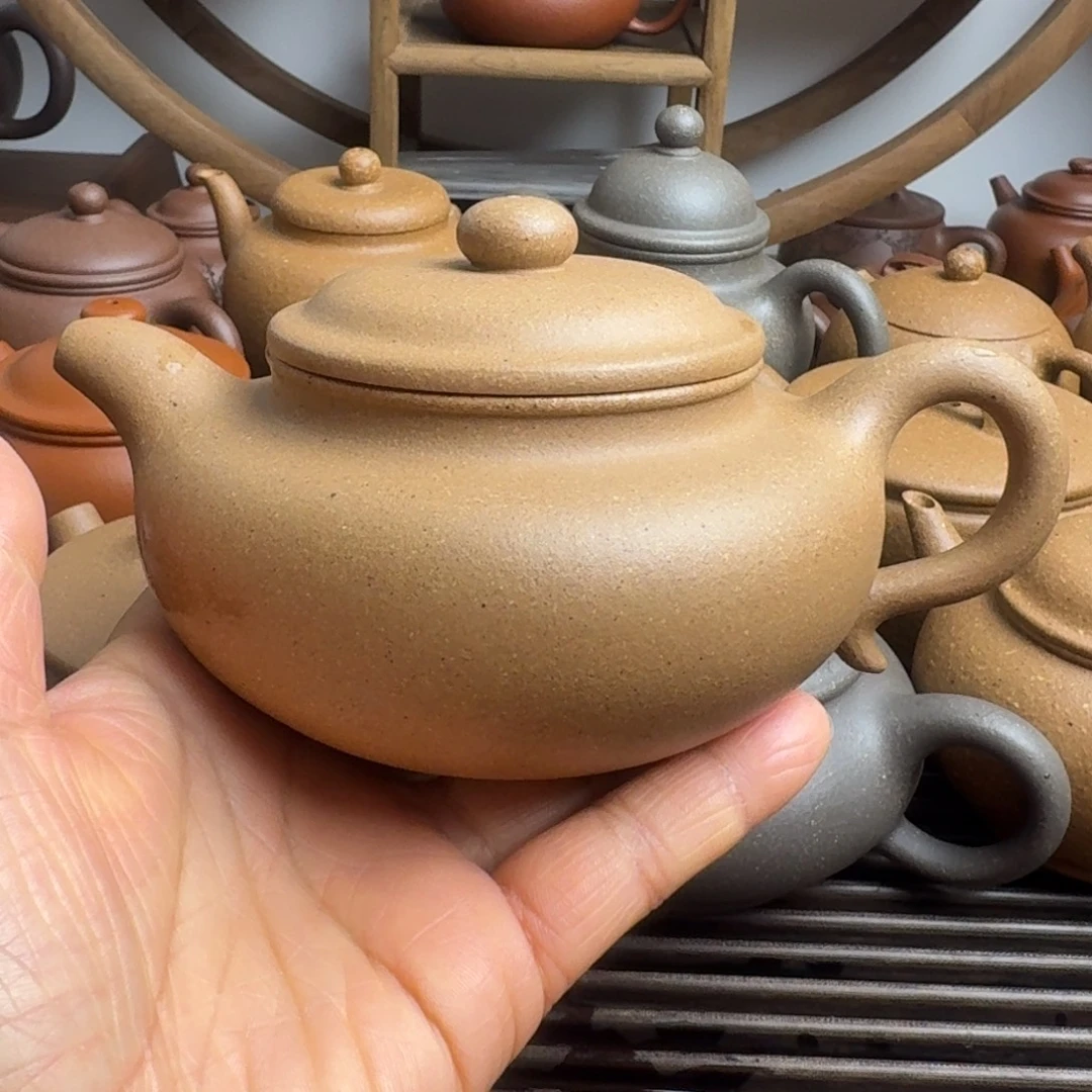 茶壶紫砂300cc仿古梨皮段泥