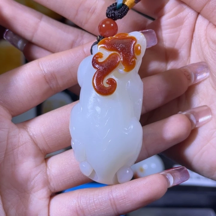 和田玉把件未镶嵌龙***洲