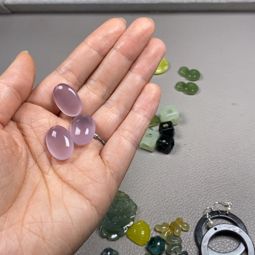 【闪购商品】未镶嵌蛇纹石玉挂件耳饰耳环项链猫**令