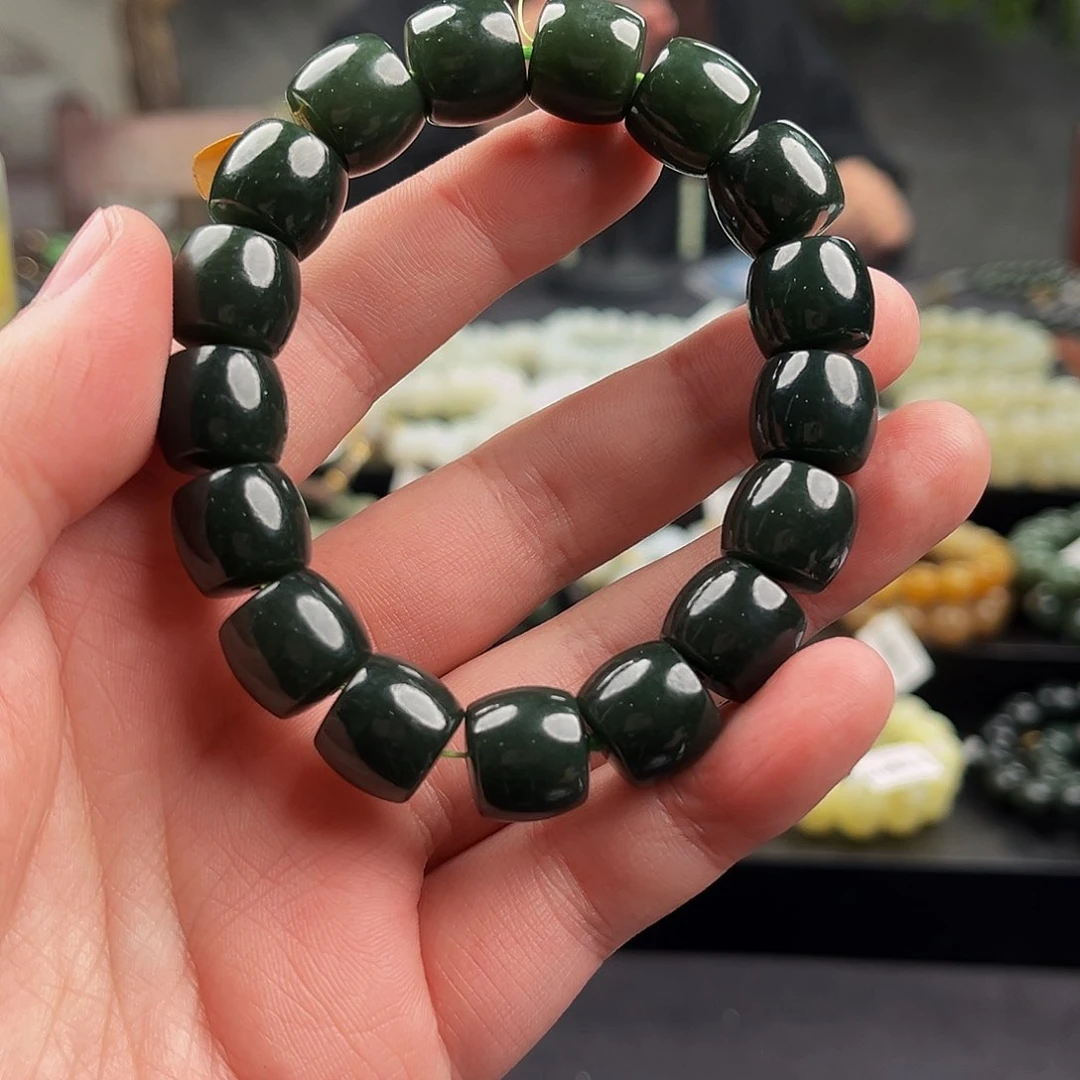 和田玉手串未镶嵌