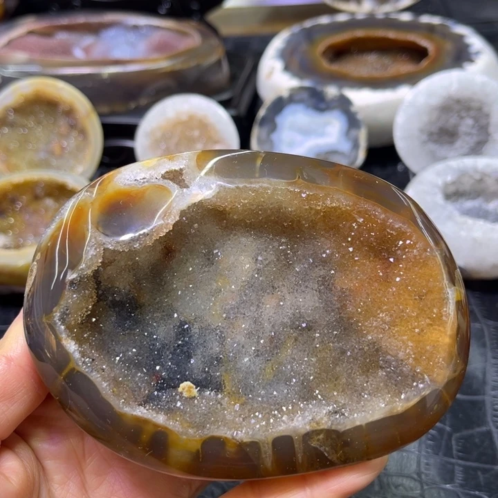 水晶珠宝半成品未镶嵌彩金窝