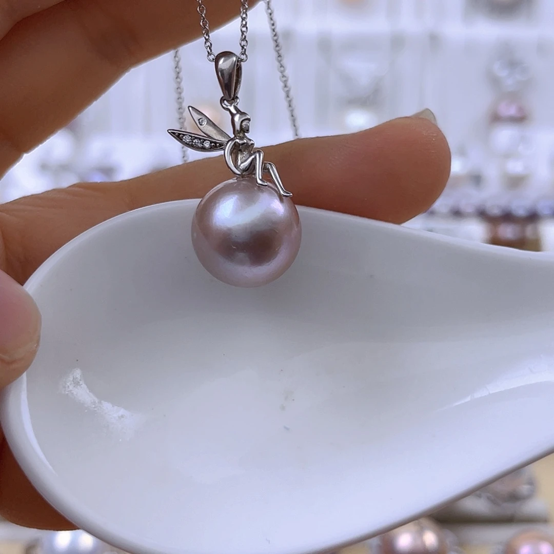 银S925镶嵌吊坠(赠链)淡水珍珠