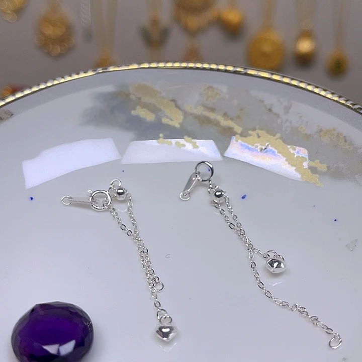 紫晶颈饰银S925镶嵌紫晶925镶嵌152