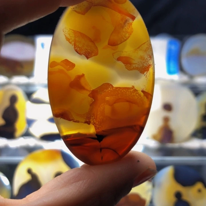 合金玛瑙/玉髓珠宝奇石73有瑕