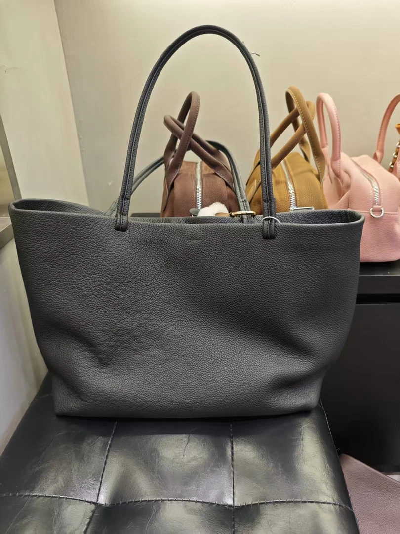 YUSHA/高档大号黑色阿肉横版TOGO单肩水桶包-9165