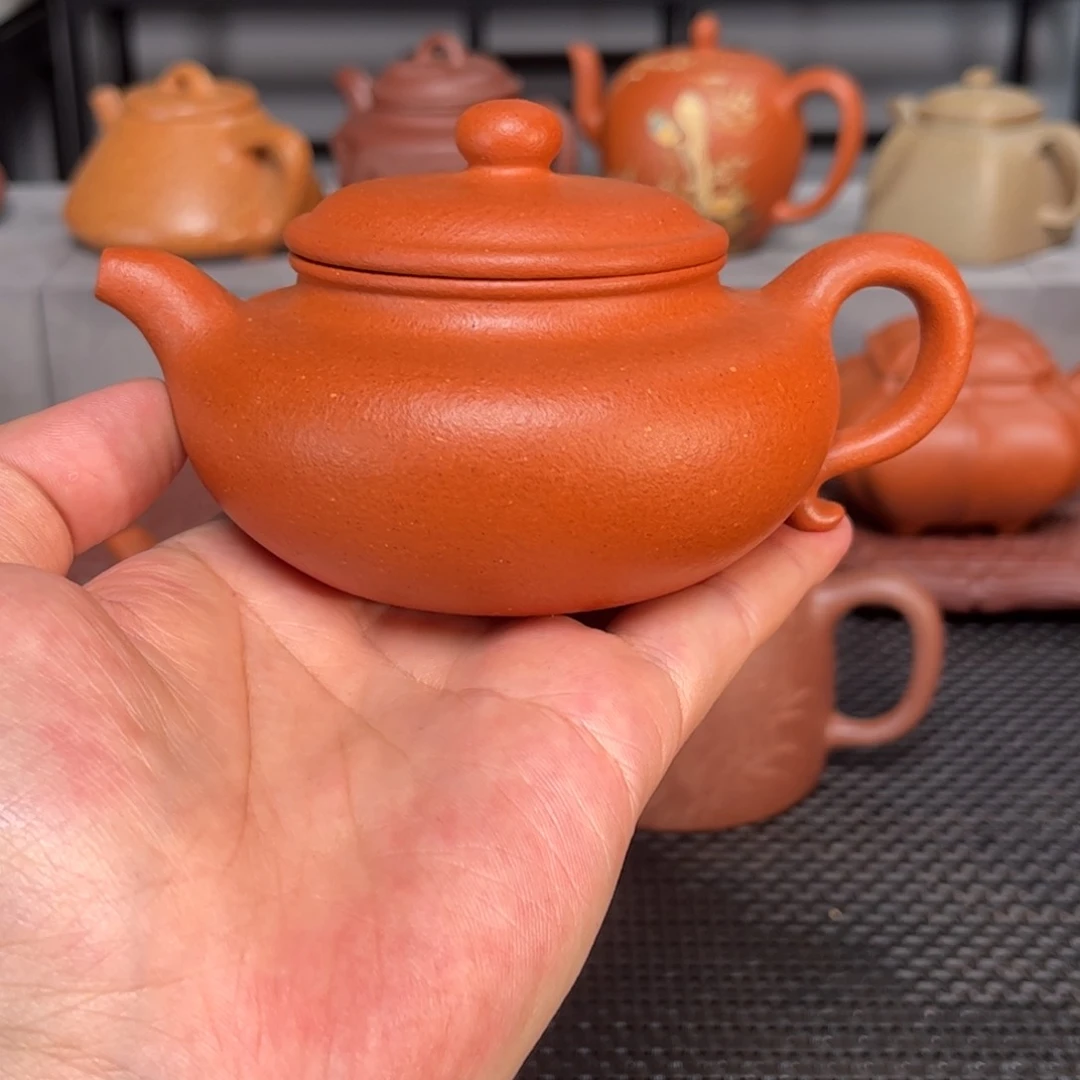 茶壶底槽青红**林紫砂艺术红降坡