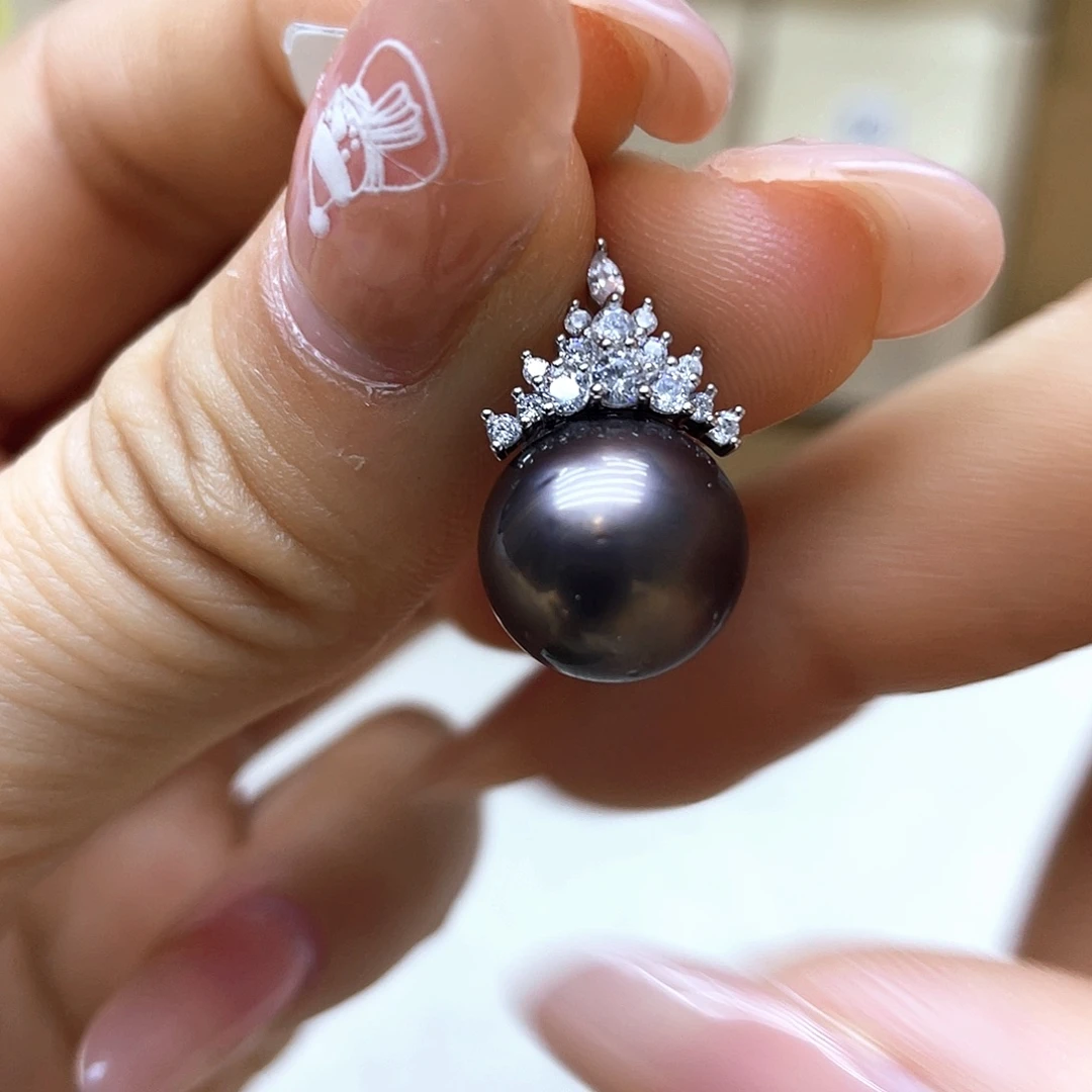 海水珍珠颈饰银S925镶嵌