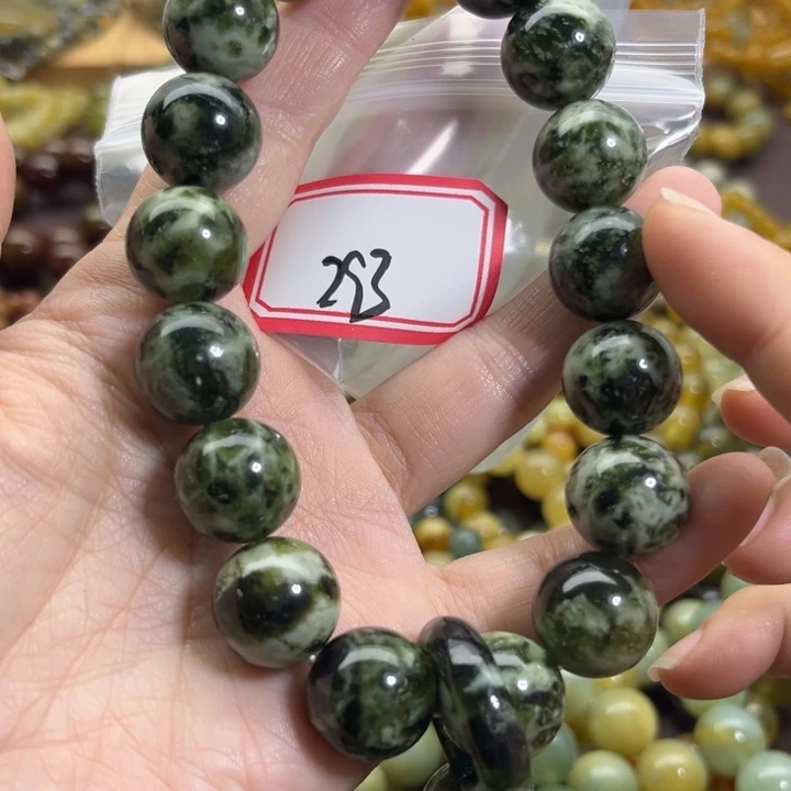 未镶嵌蛇纹石玉手链