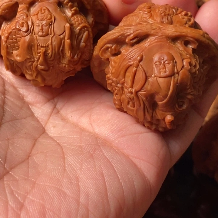 文玩核桃把件四大菩萨