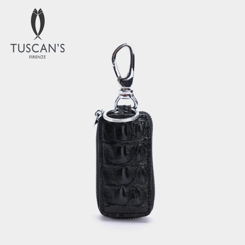 TUSCAN'S男士鳄鱼汽车钥匙包可腰挂包包挂件