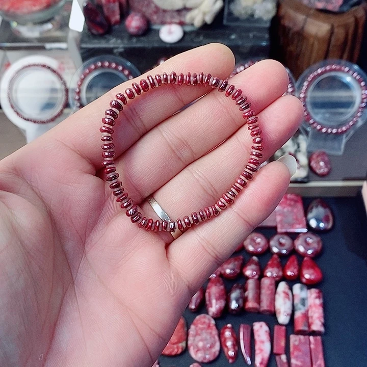 天然辰砂天然朱砂手串32