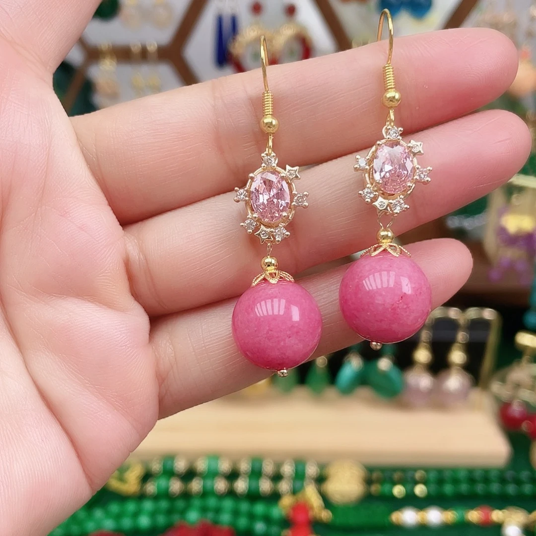 石英质玉合金耳饰