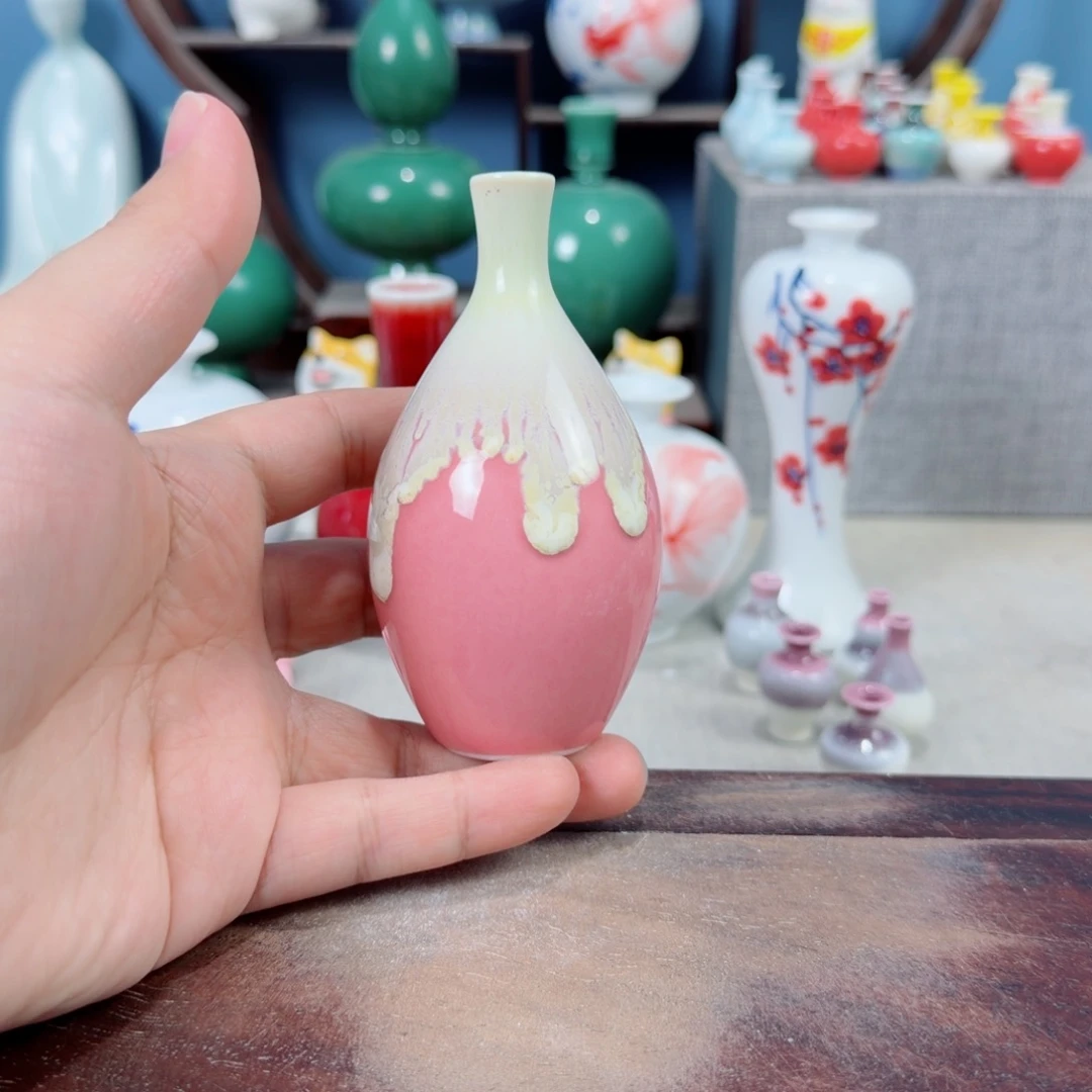 陶瓷手工小花器摆件