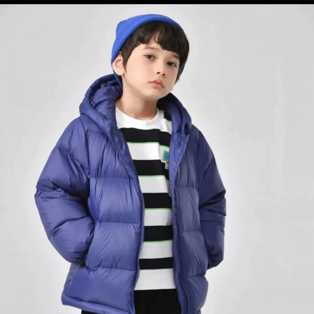 【2301】常规款男女拉链休闲时尚纯色女童中大童冬季