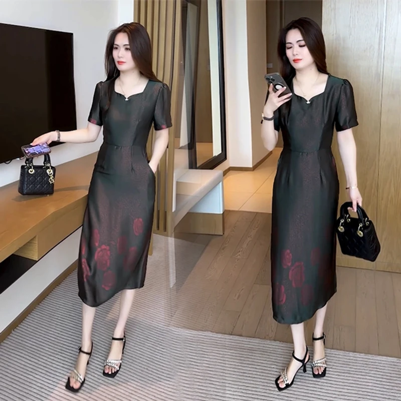 【赠运费险】夏季新款穿搭气质显瘦遮肉时尚洋气休闲减龄套裙133