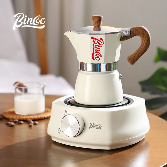 bincoo摩卡壶咖啡壶套装煮咖啡家用小型手磨用具意式咖啡机全套
