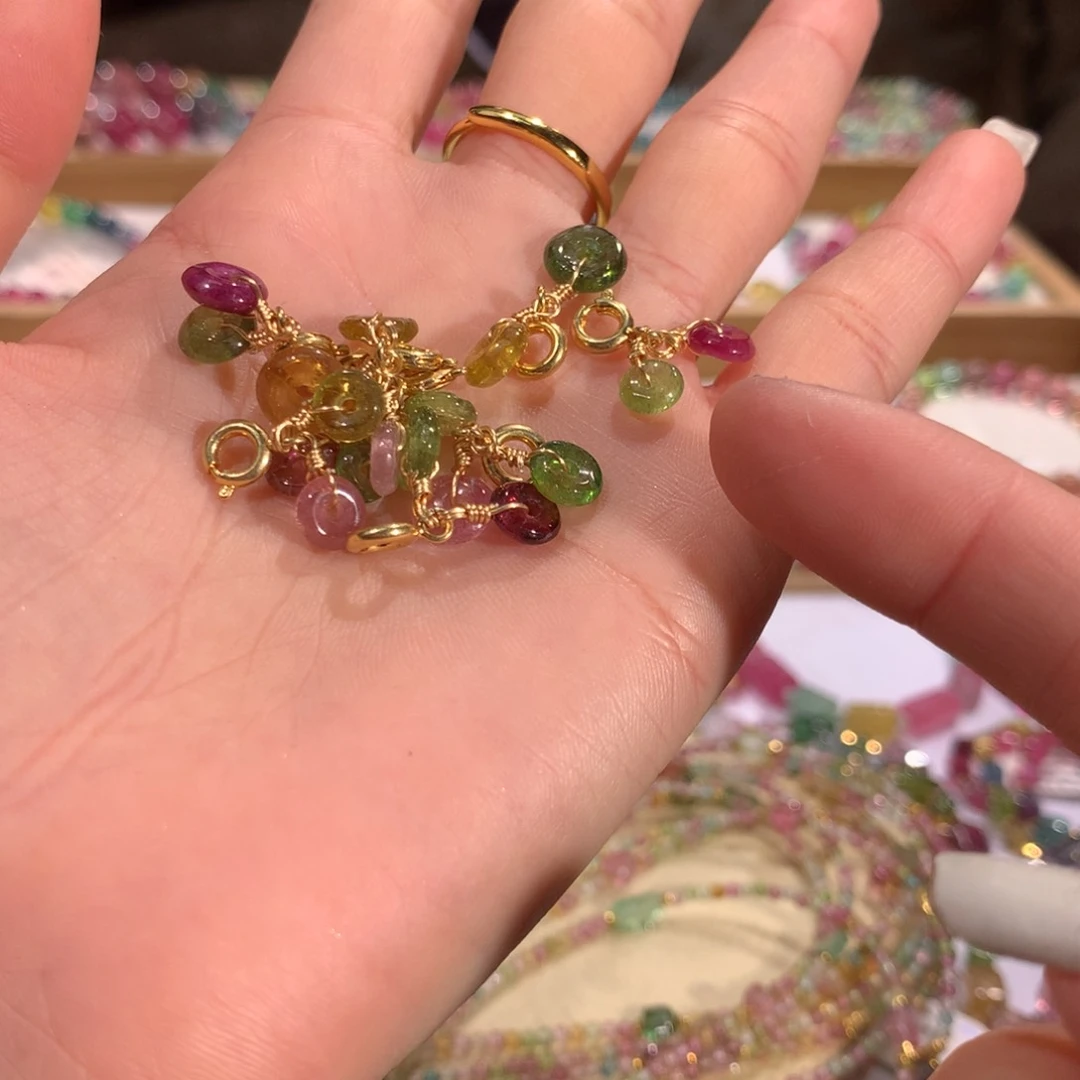 碧玺多样性发货一件银S925镶嵌