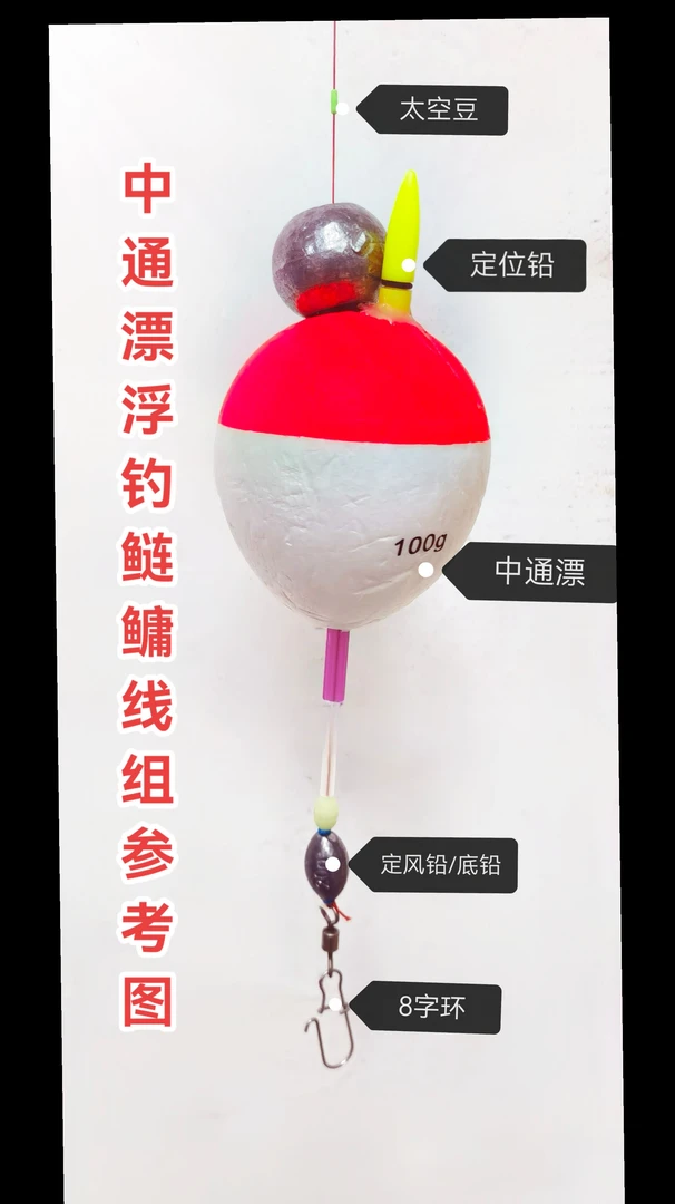 中通浮漂远投电子漂 浮大头浮钓鲢鳙同款 最大能放10号尼龙线进去
