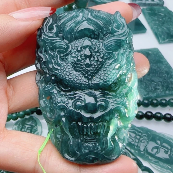 翡翠未镶嵌颈饰多样性发货天然A货翡翠