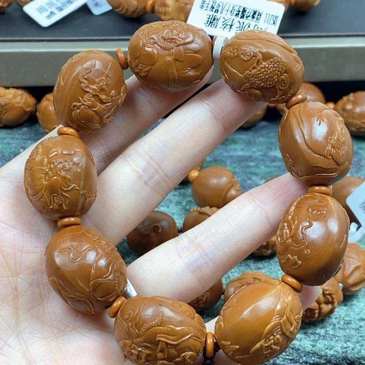 橄榄核手串/手链大师姐浮雕罗汉