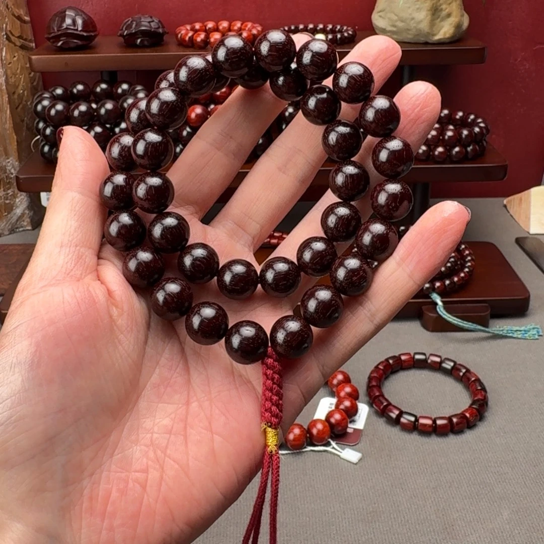 小叶紫檀手串/手链12手持36颗高油密老料
