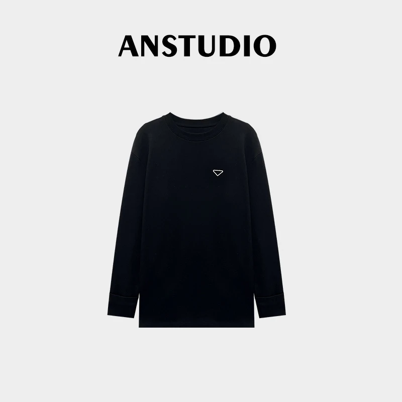 ANNI · Ani-A636新款时尚倒三角圆领设计师百搭长袖打底