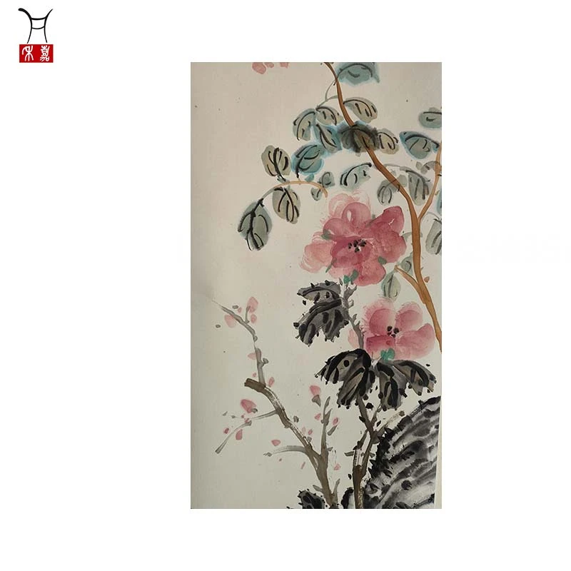 L1016花绘立轴35x137/4.3平尺