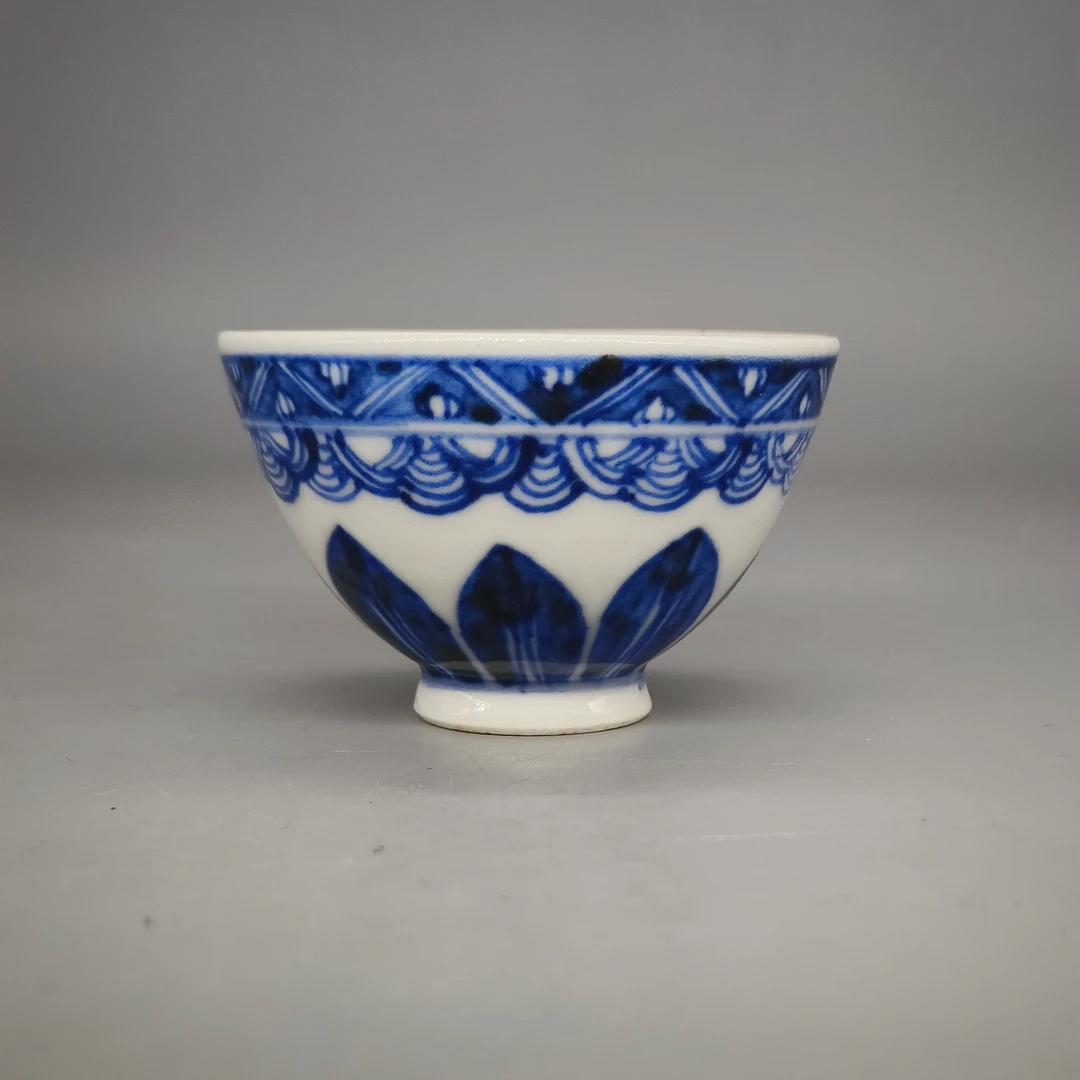 42506045*清中期青花莲子杯/瓷器四/江苏省文物总店