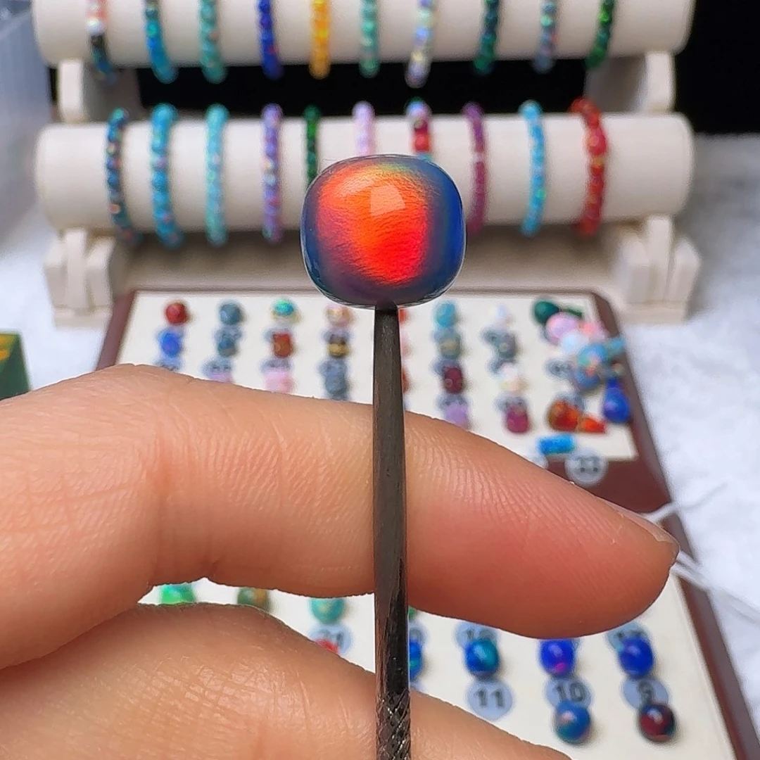 树脂制品人造欧泊卡12老型海上夕阳单颗