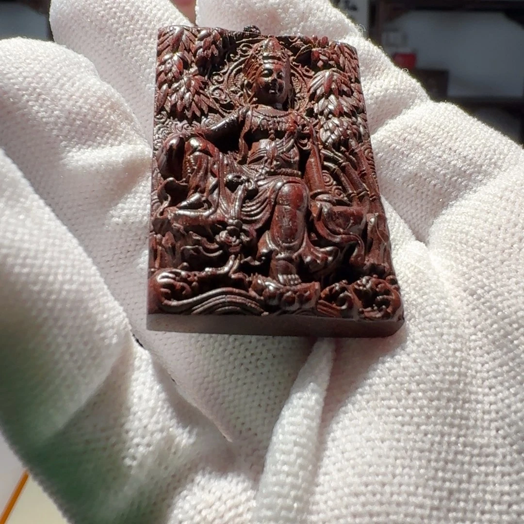 檀香紫檀（小叶紫檀）无事牌竹林观音