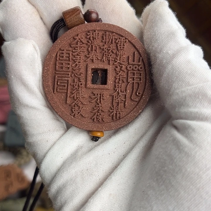 泥塑暖宫方山鬼花钱脖挂