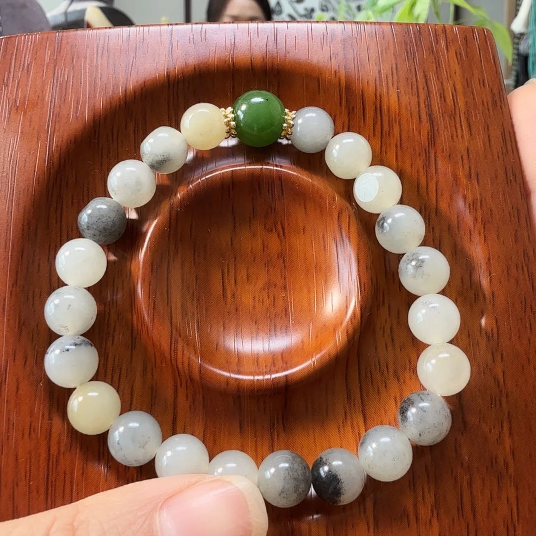 和田玉未镶嵌手链