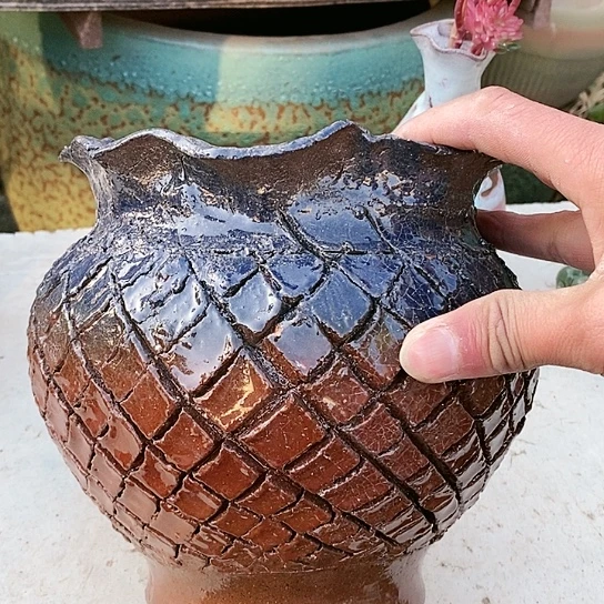 【闪购商品】紫砂花盆瑕疵18.18话花盆