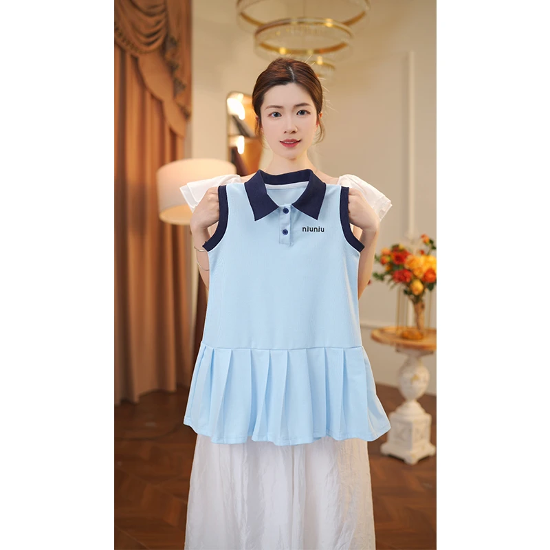 女童2025夏季新款连衣裙中大童女宝儿童夏款运动背心裙子9925