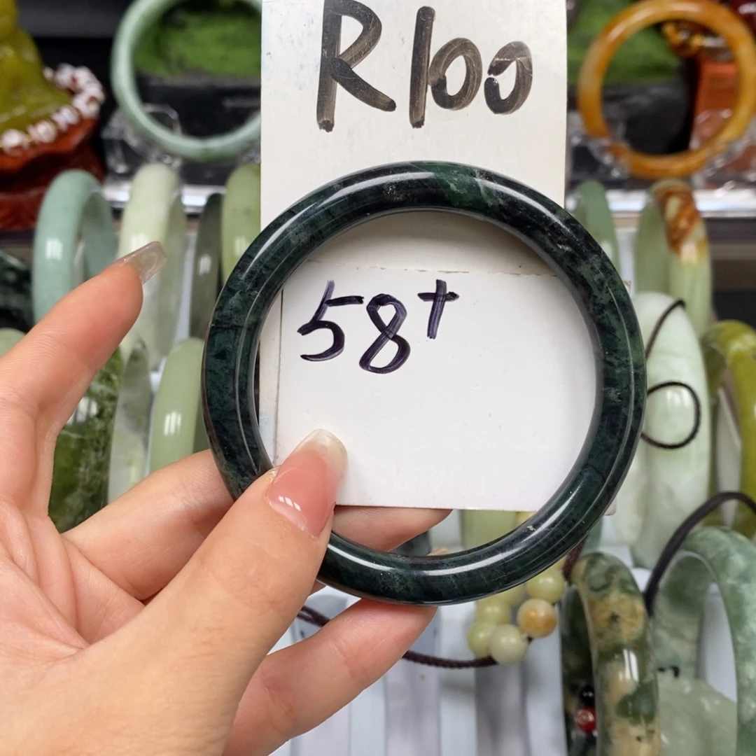 未镶嵌蛇纹石玉手镯