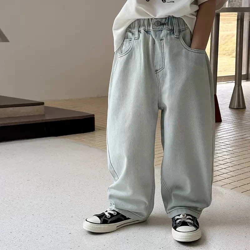 男童牛仔裤春款裤子春秋童装2025春款新品 43884