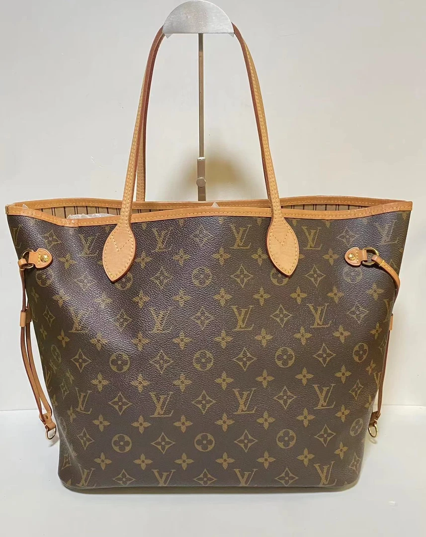 95新 LouisVuitton/路易威登 lv nf中号米色内里单肩包bwz12135