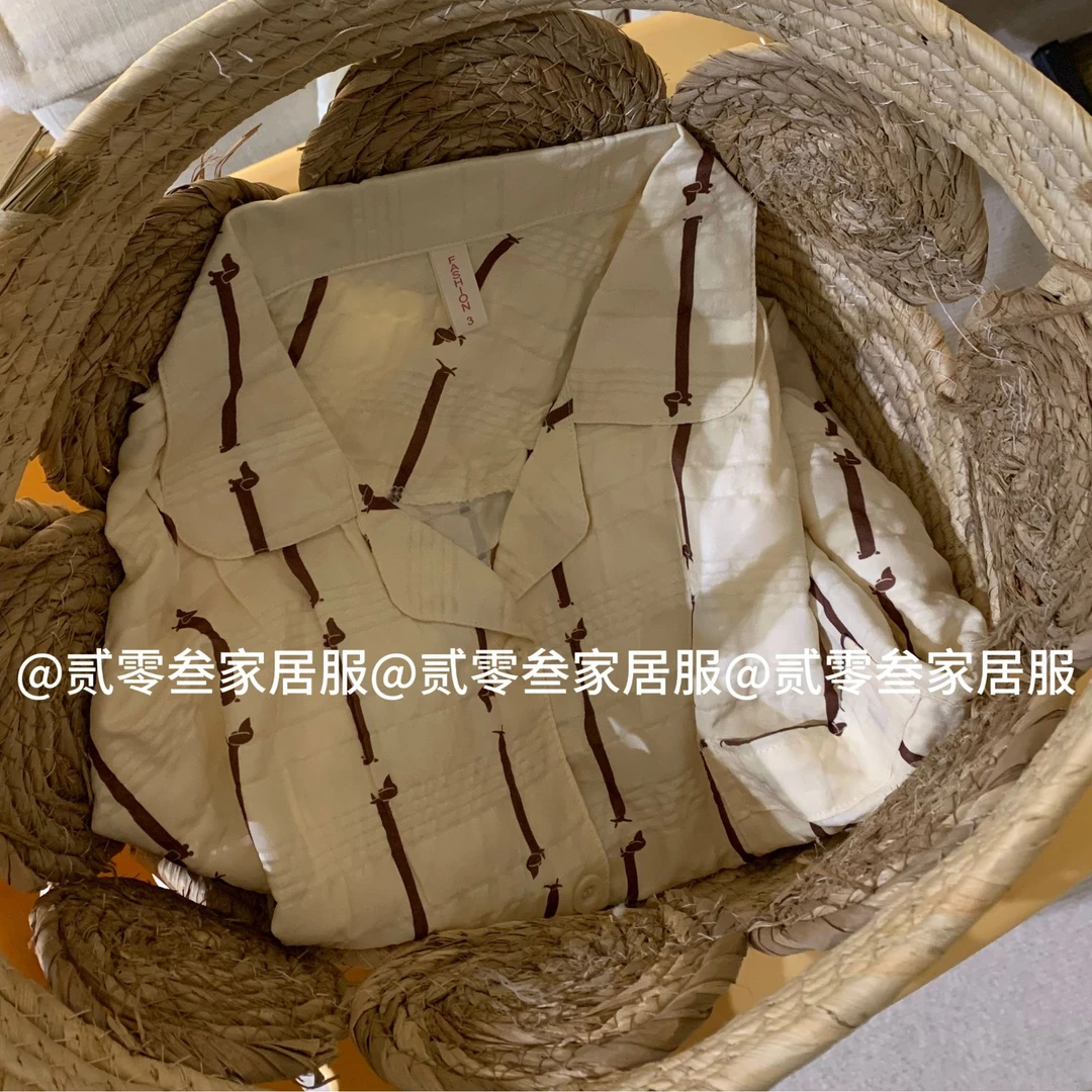 【一排腊肠狗】日系可爱少女睡衣秋季透气显瘦休闲长袖家居服可外穿